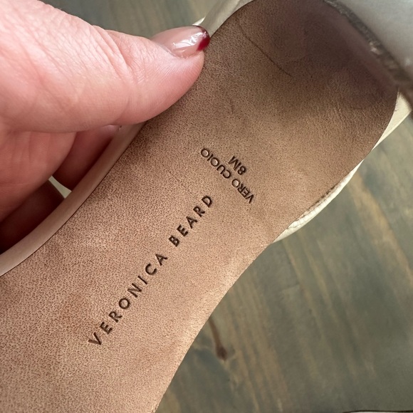 Veronica Beard Beige Woven Strap Augustina Heels - Picture 3 of 5